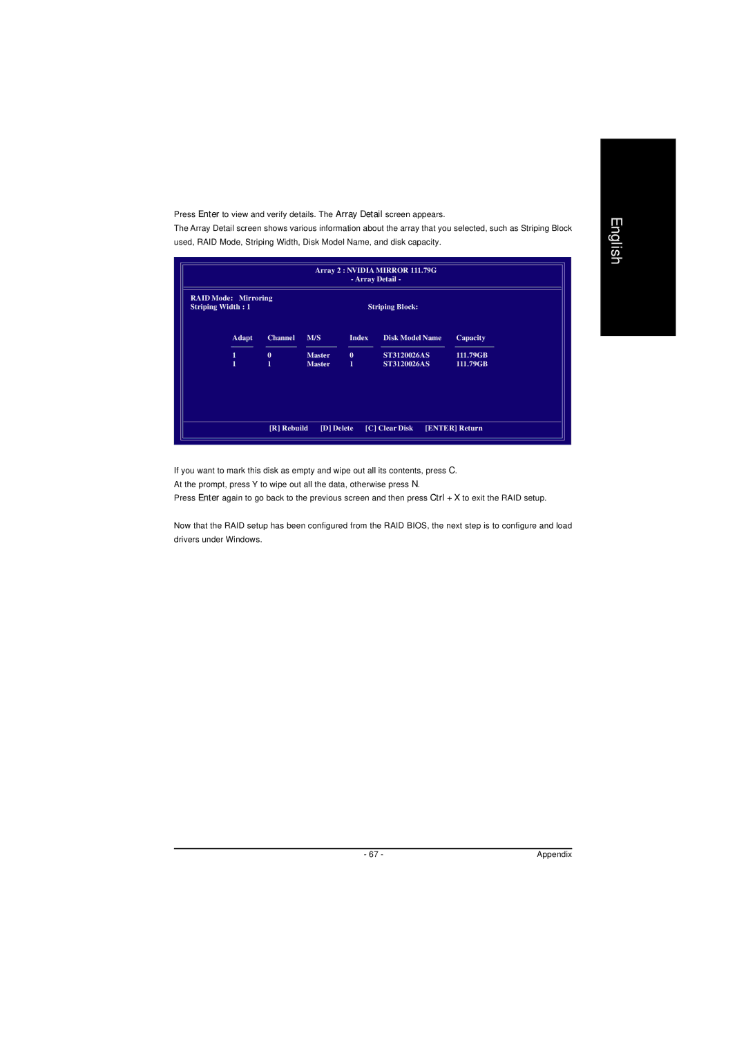 AMD GA-K8NS-939, GA-K8NS PRO-939 user manual Array 2 Nvidia Mirror 111.79G 