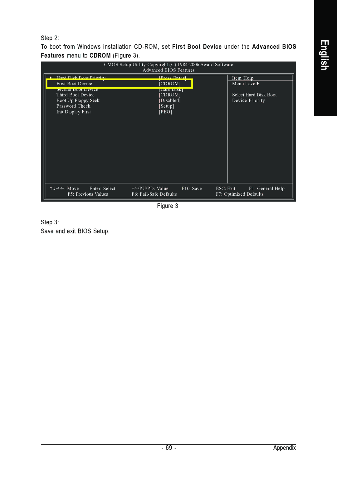 AMD GA-M55S-S3 user manual Step Save and exit Bios Setup 