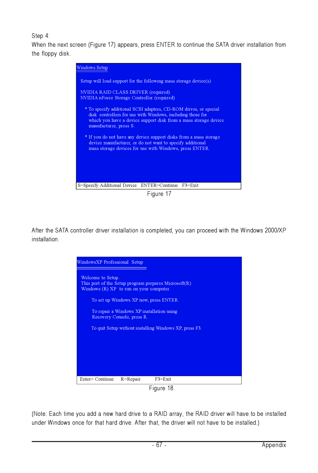 AMD GA-M61SME-S2 user manual Enter= Continue R=Repair F3=Exit 