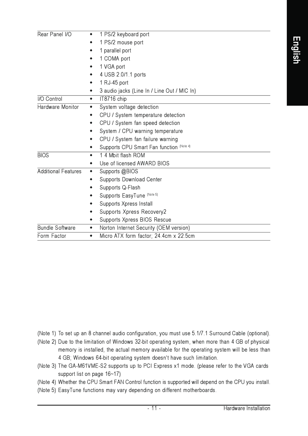 AMD GA-M61VME-S2 user manual Bios 