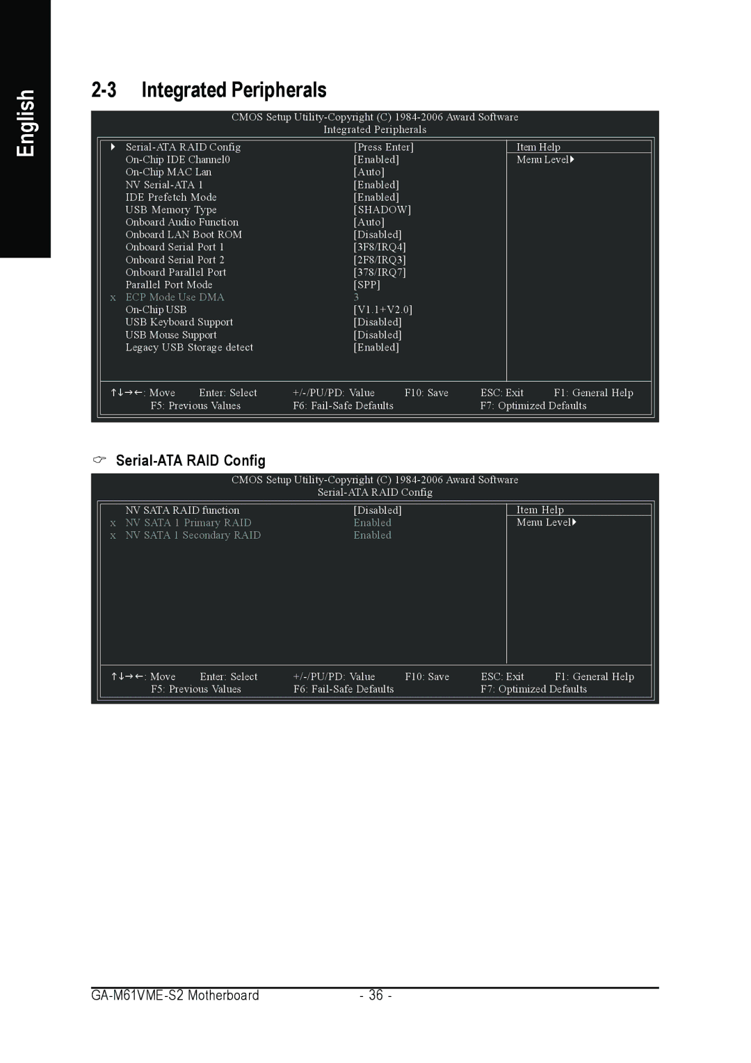 AMD GA-M61VME-S2 user manual Integrated Peripherals 