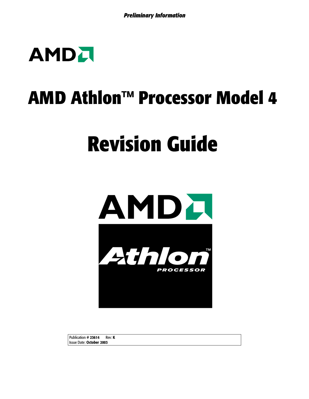 AMD K manual Revision Guide 