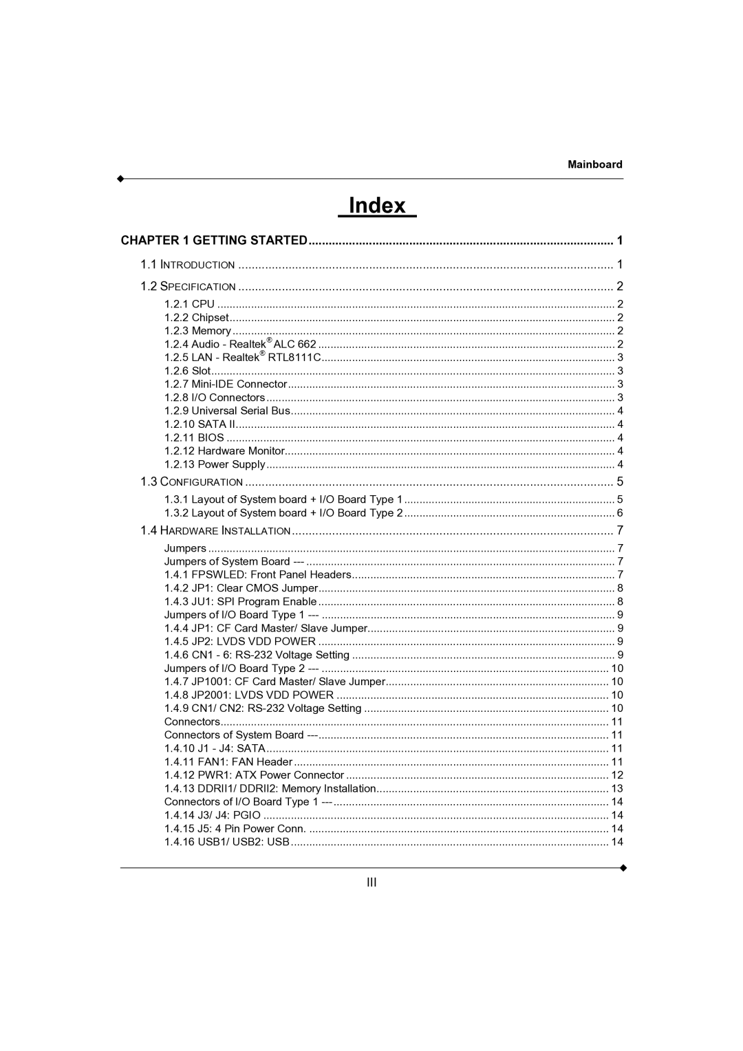 AMD K3780E-D2, K3780E-S2 user manual Index, Getting Started 