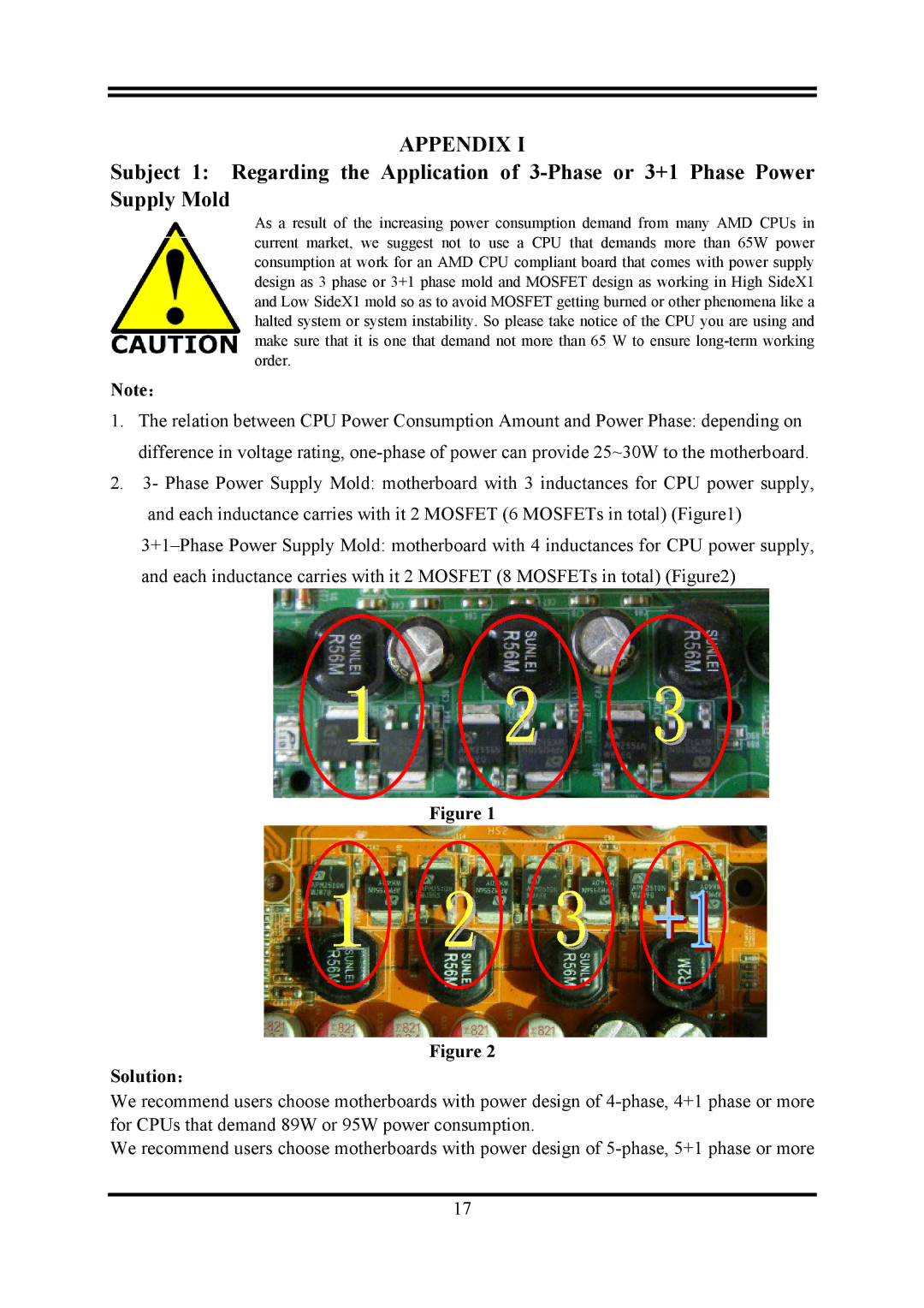 AMD KM780V user manual Appendix, Solution： 