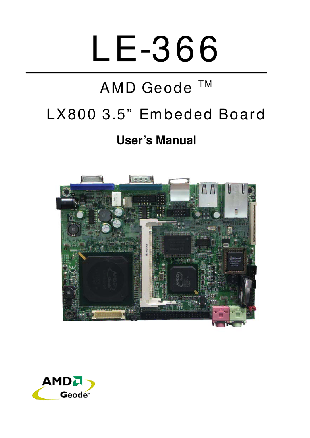 AMD LE-366 user manual 