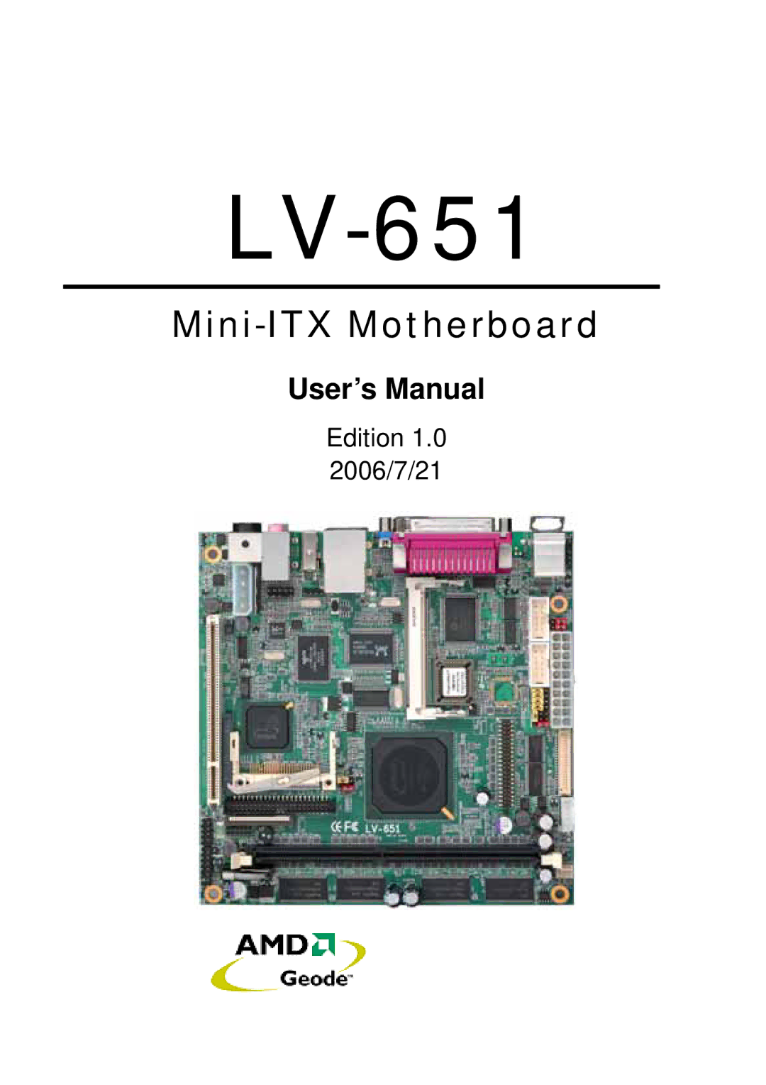 AMD LV-651 user manual 