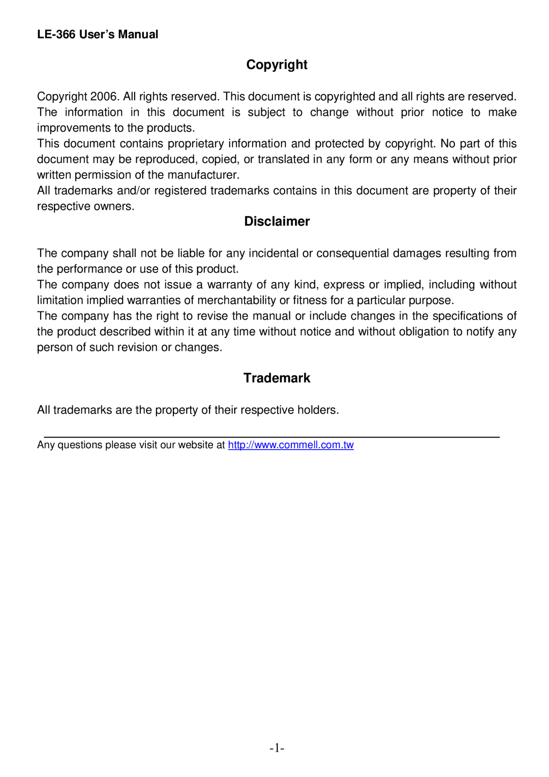 AMD LX800 user manual Copyright, Disclaimer, Trademark 