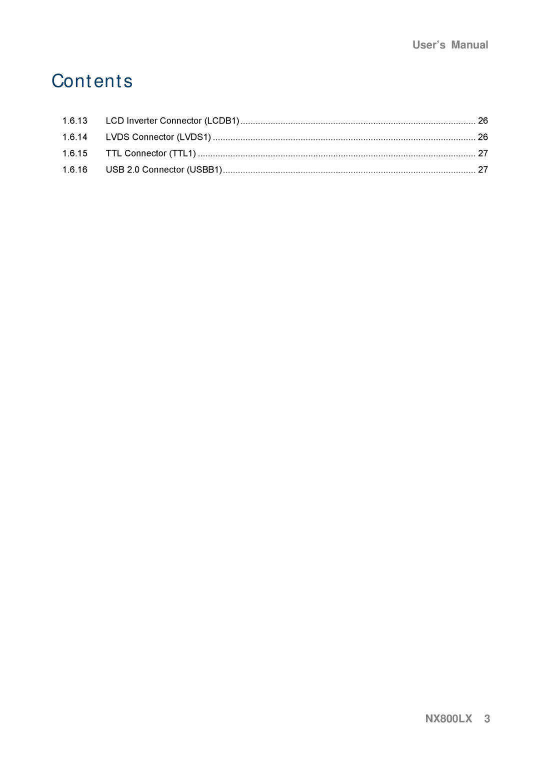 AMD NX800LX user manual User’s Manual 