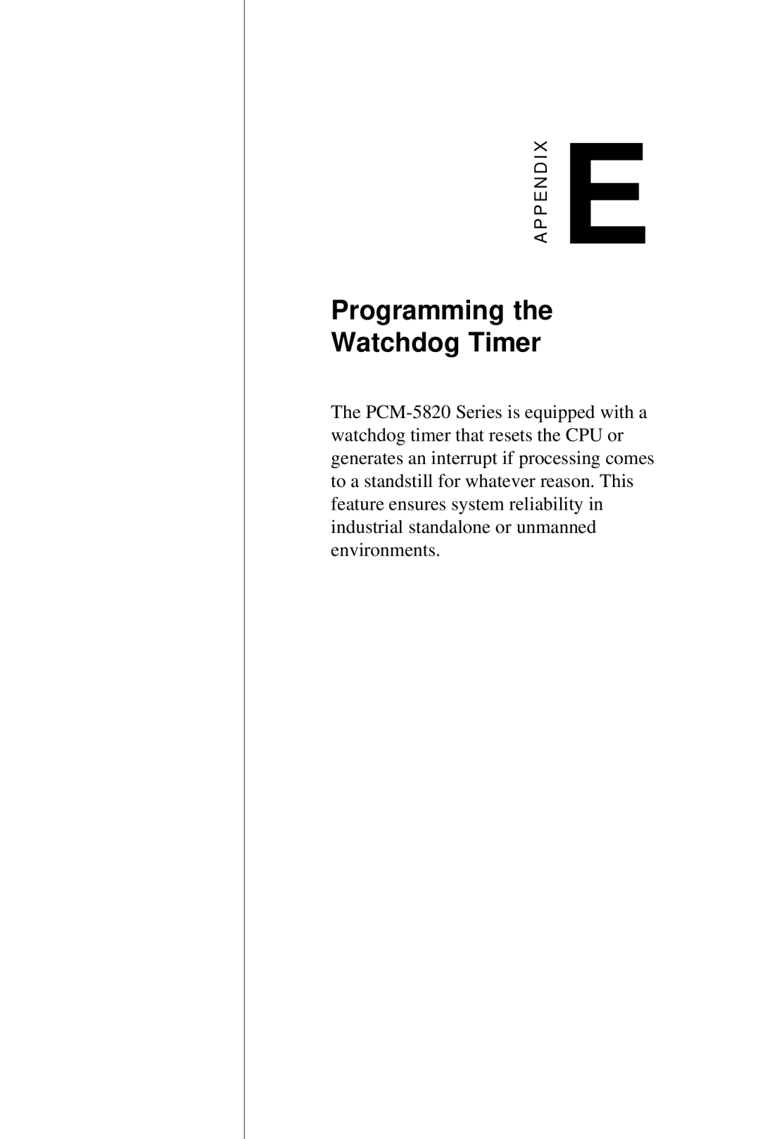 AMD PCM-5820 manual Programming the Watchdog Timer 