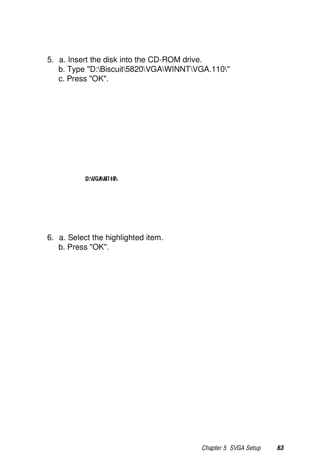 AMD PCM-5820 manual Svga Setup 