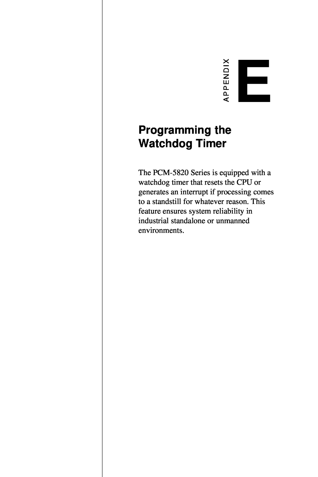 AMD PCM-5820 manual Programming the Watchdog Timer 