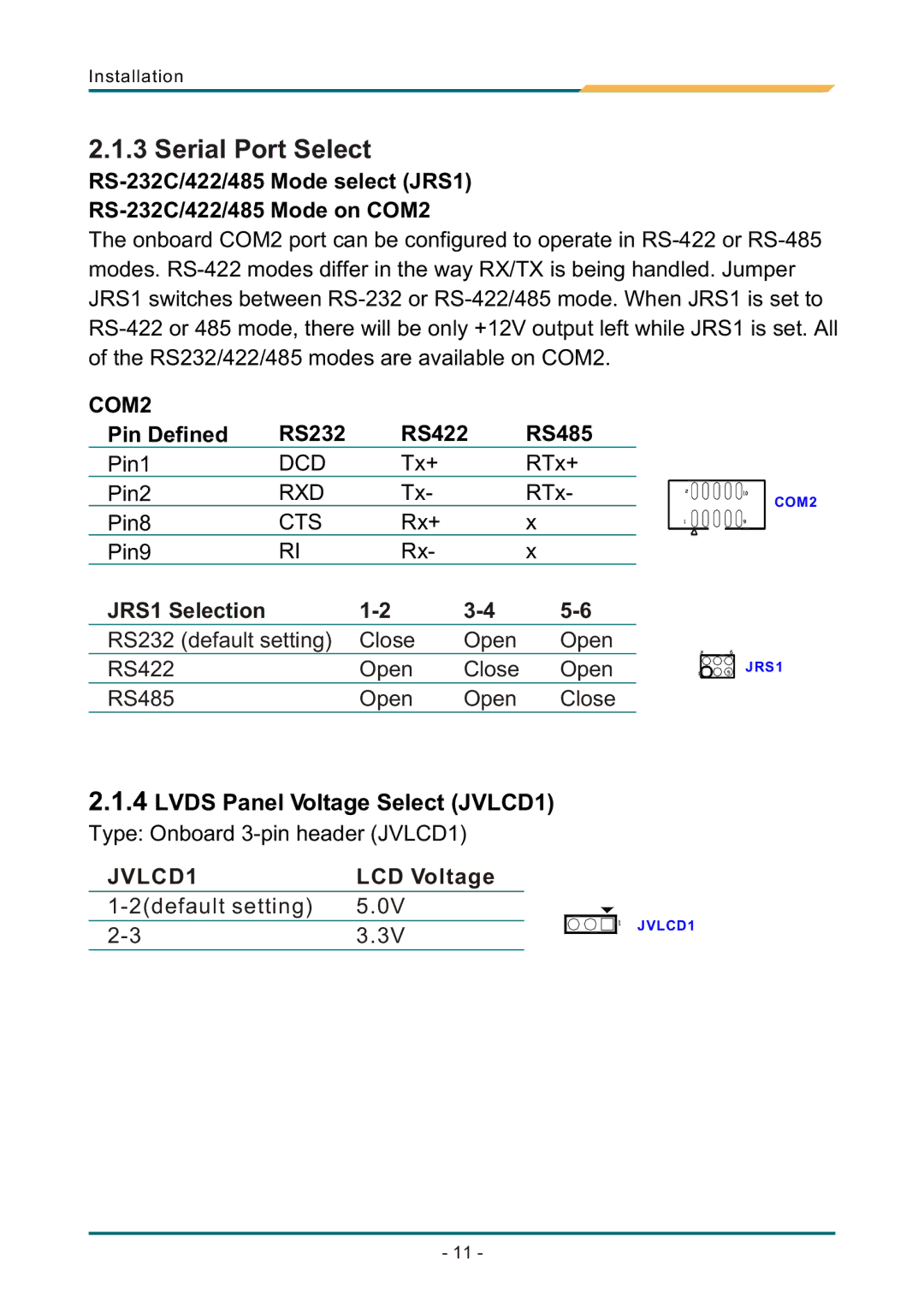 AMD SBX-5363 manual Serial Port Select, COM2 