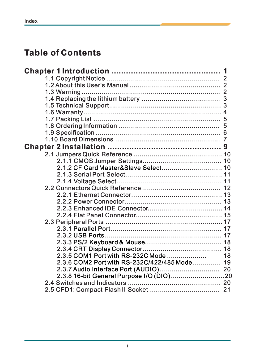 AMD SBX-5363 manual Table of Contents, Introduction, Installation 