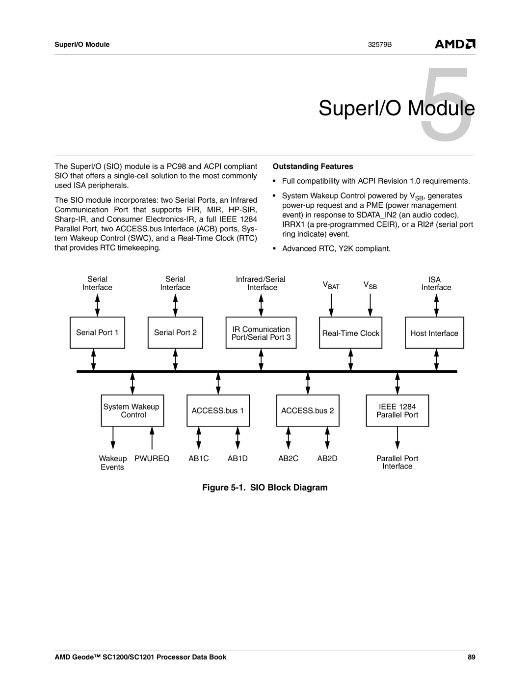 AMD SC1201, SC1200 manual Outstanding Features, Isa, AB1C AB1D AB2C AB2D 