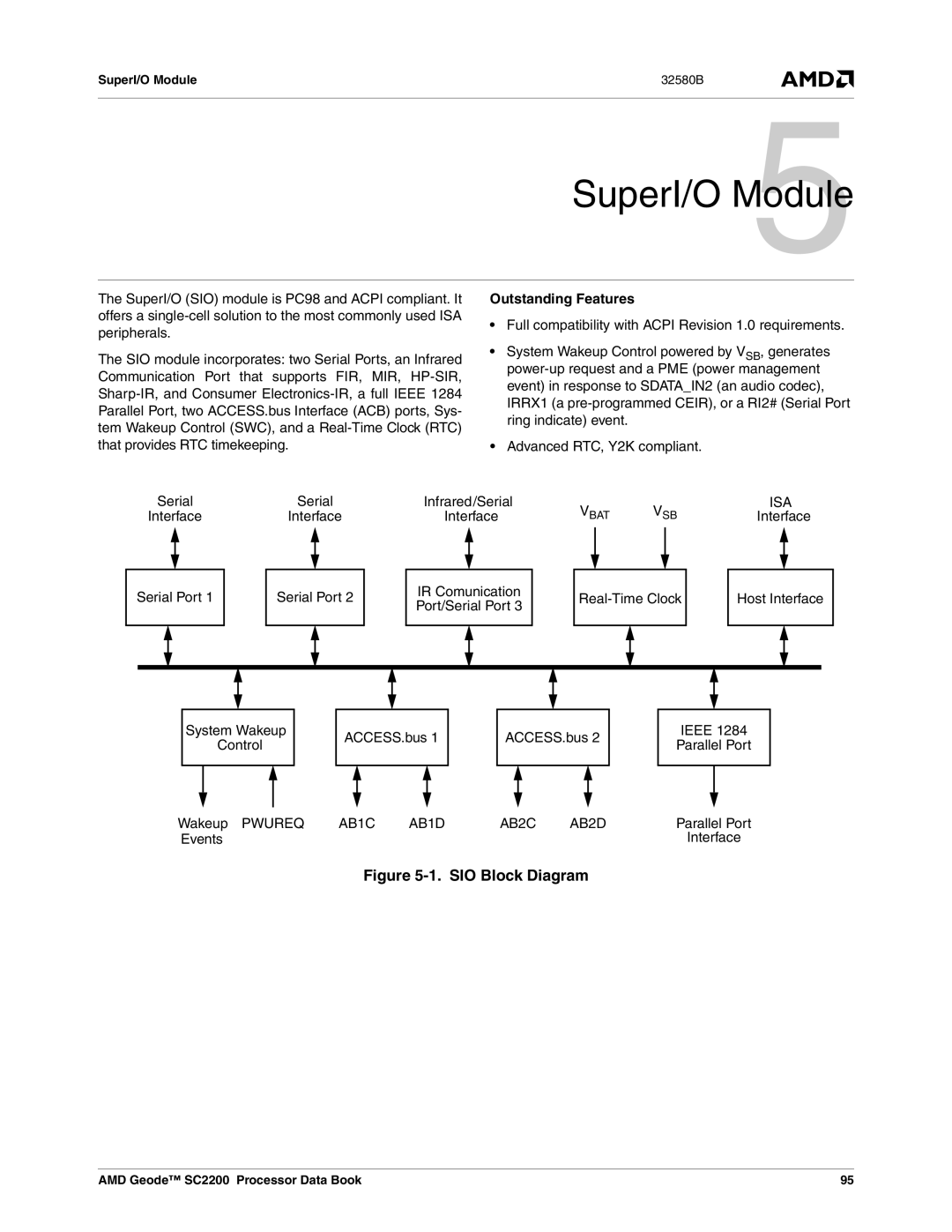 AMD SC2200 manual Outstanding Features, Isa, AB1C AB1D AB2C AB2D 