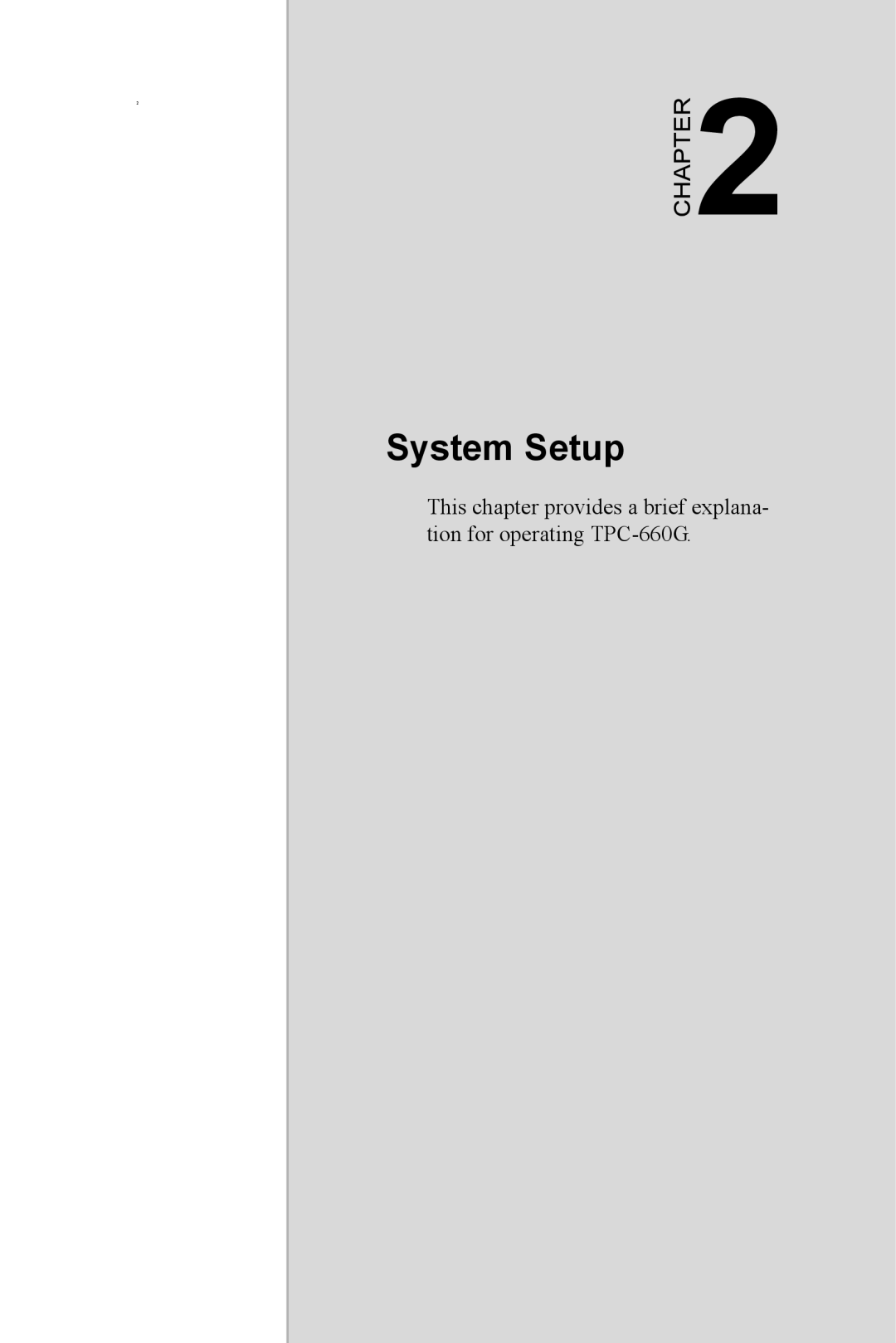 AMD TPC-660G manual System Setup 