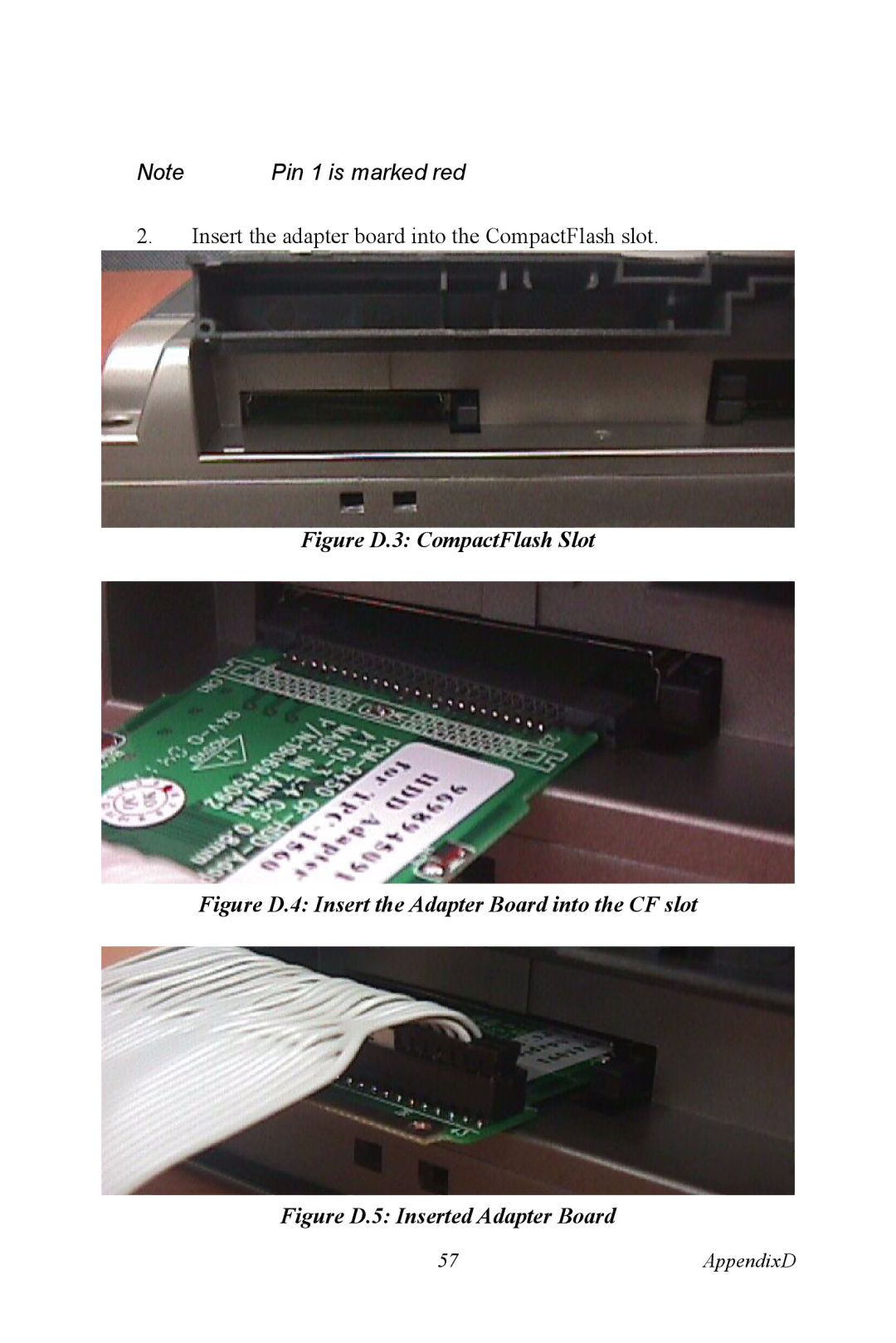 AMD TPC-660G manual Figure D.3 CompactFlash Slot 