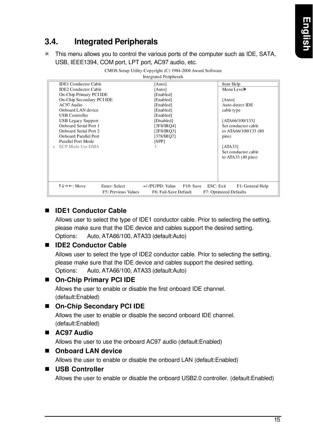 AMD XP-K7S748 user manual Integrated Peripherals 