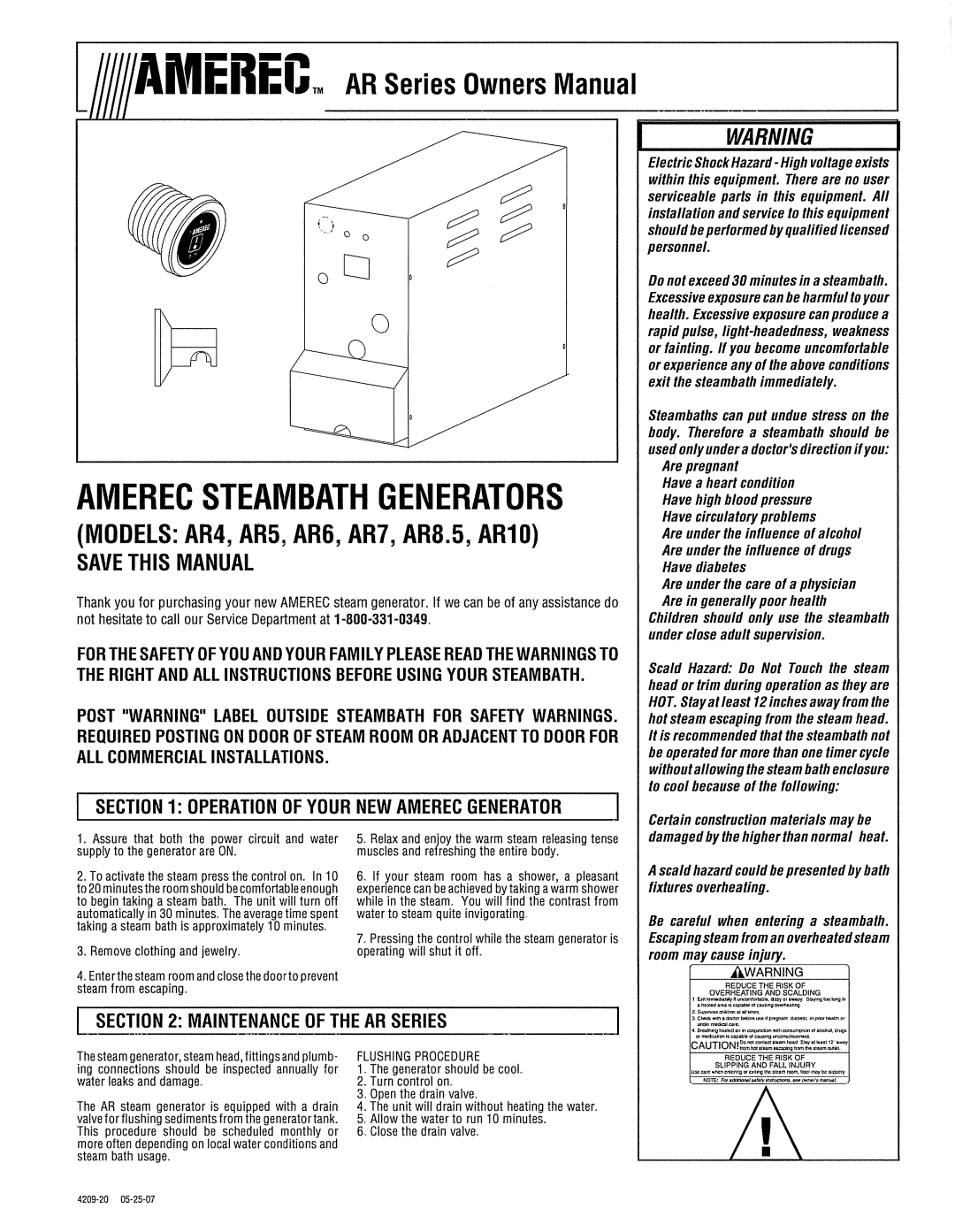 Amerec AR Series manual 