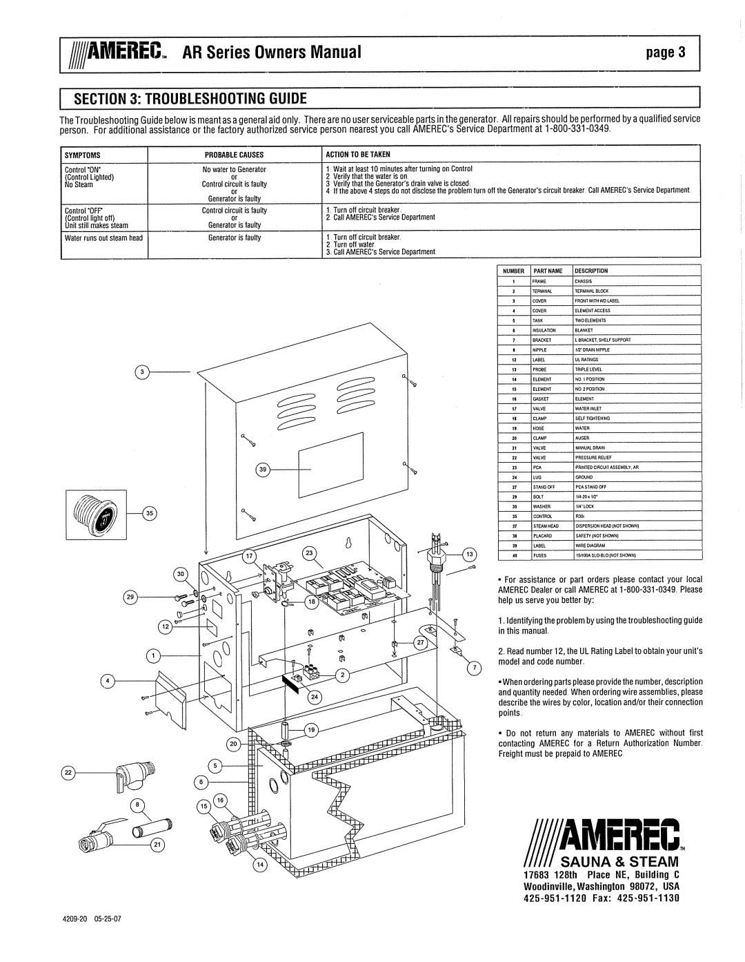 Amerec AR Series manual 