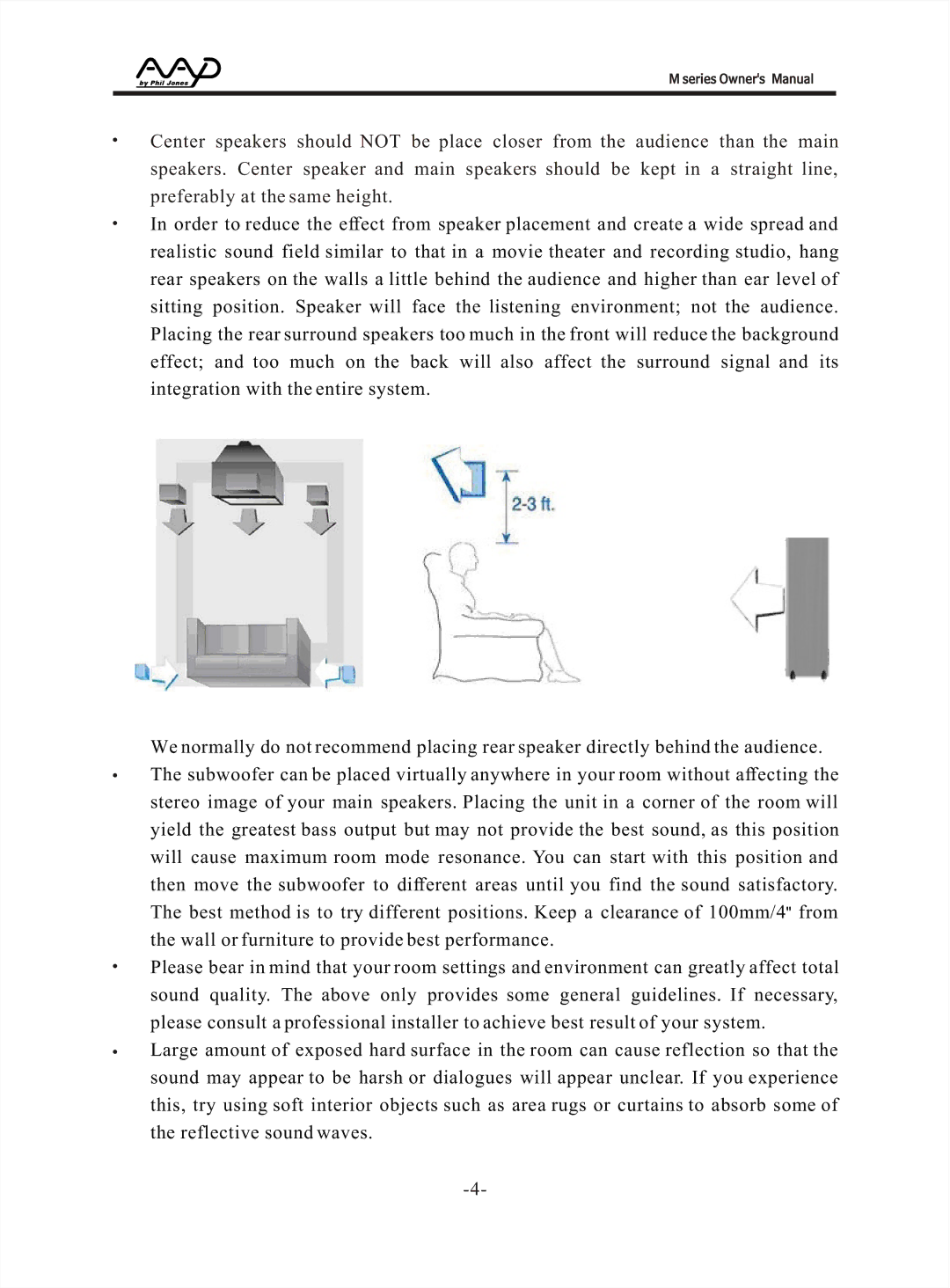 American Acoustic Development M Series manual 