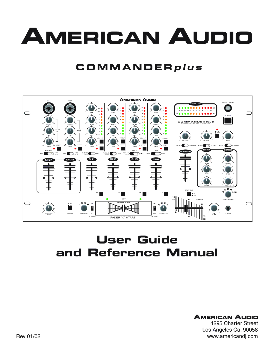 American Audio CommanderPlus manual User Guide Reference Manual 