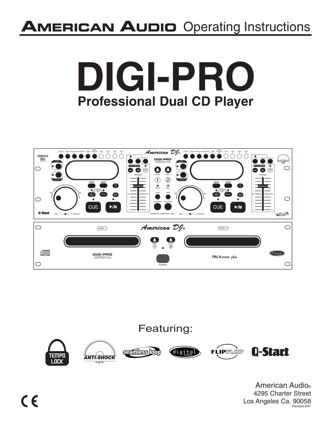 American Audio DIGI-PRO operating instructions Digi-Pro 