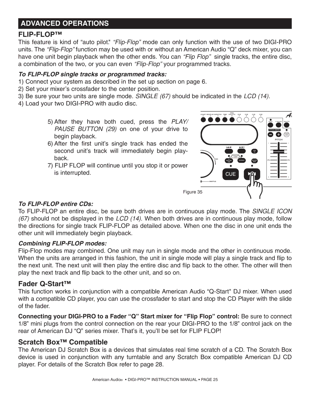 American Audio DIGI-PRO operating instructions Flip-Flop 