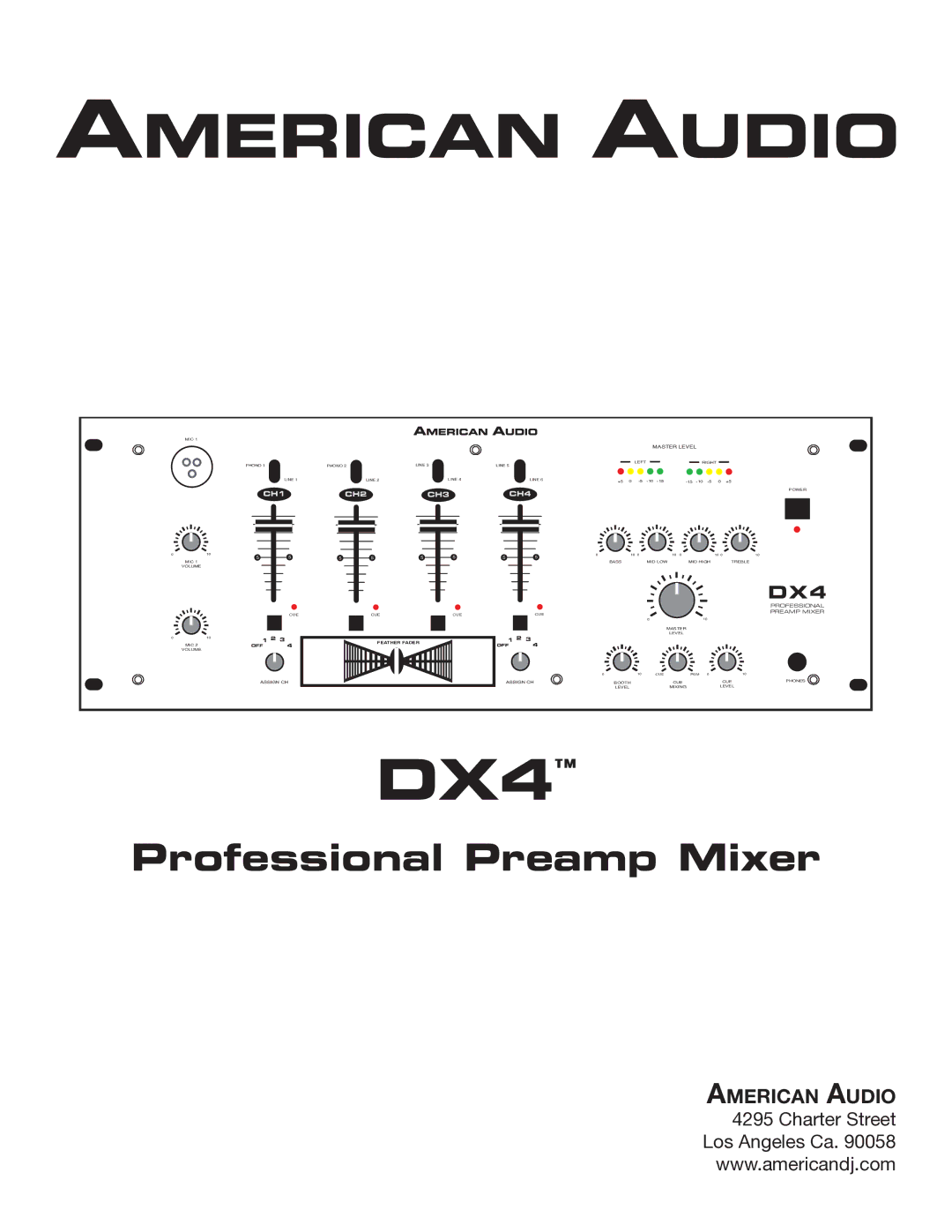 American Audio DX4 manual 