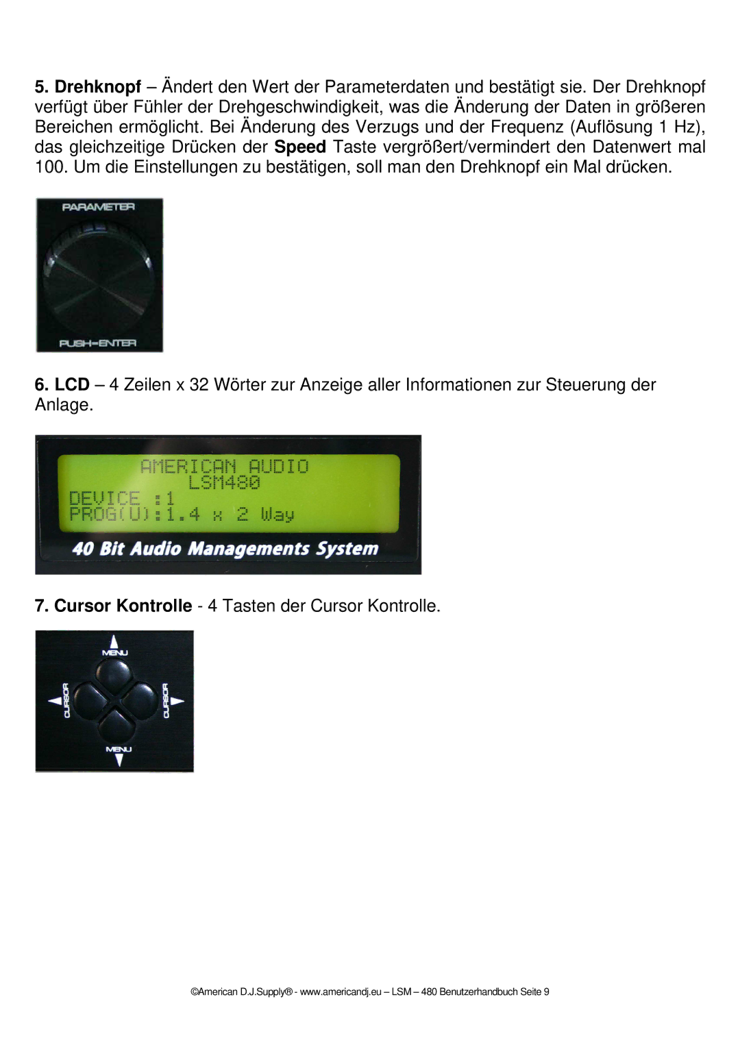 American Audio LSM  480 manual 