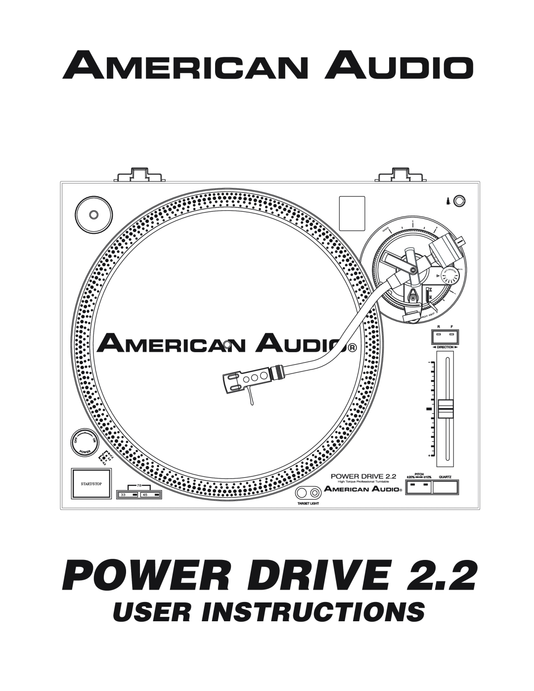 American Audio POWERDRIVE22.pdf manual Power Drive, User Instructions, American Audio 