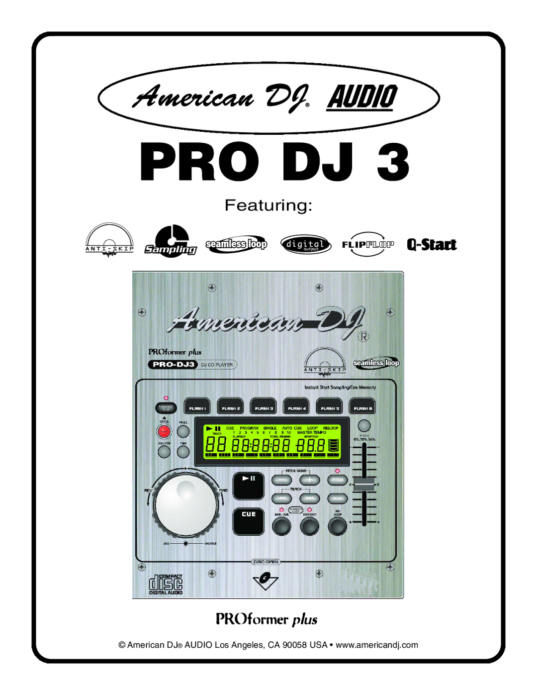 American Audio PRO DJ 3 manual Pro Dj 