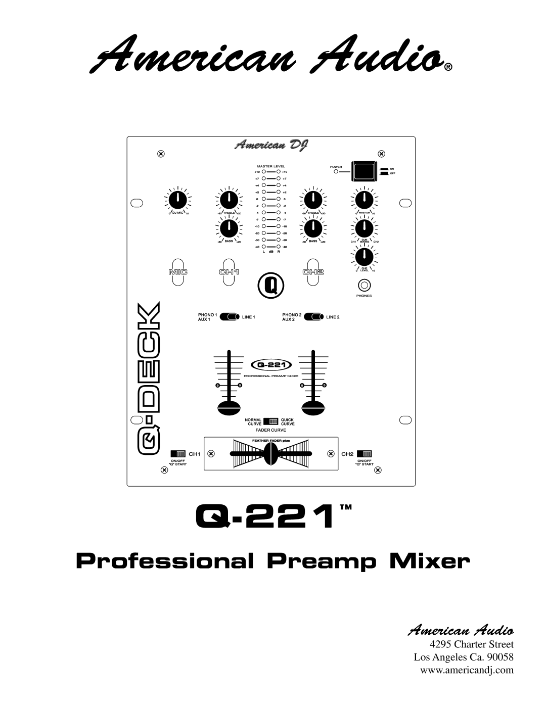 American Audio Q-221 manual American Audio 