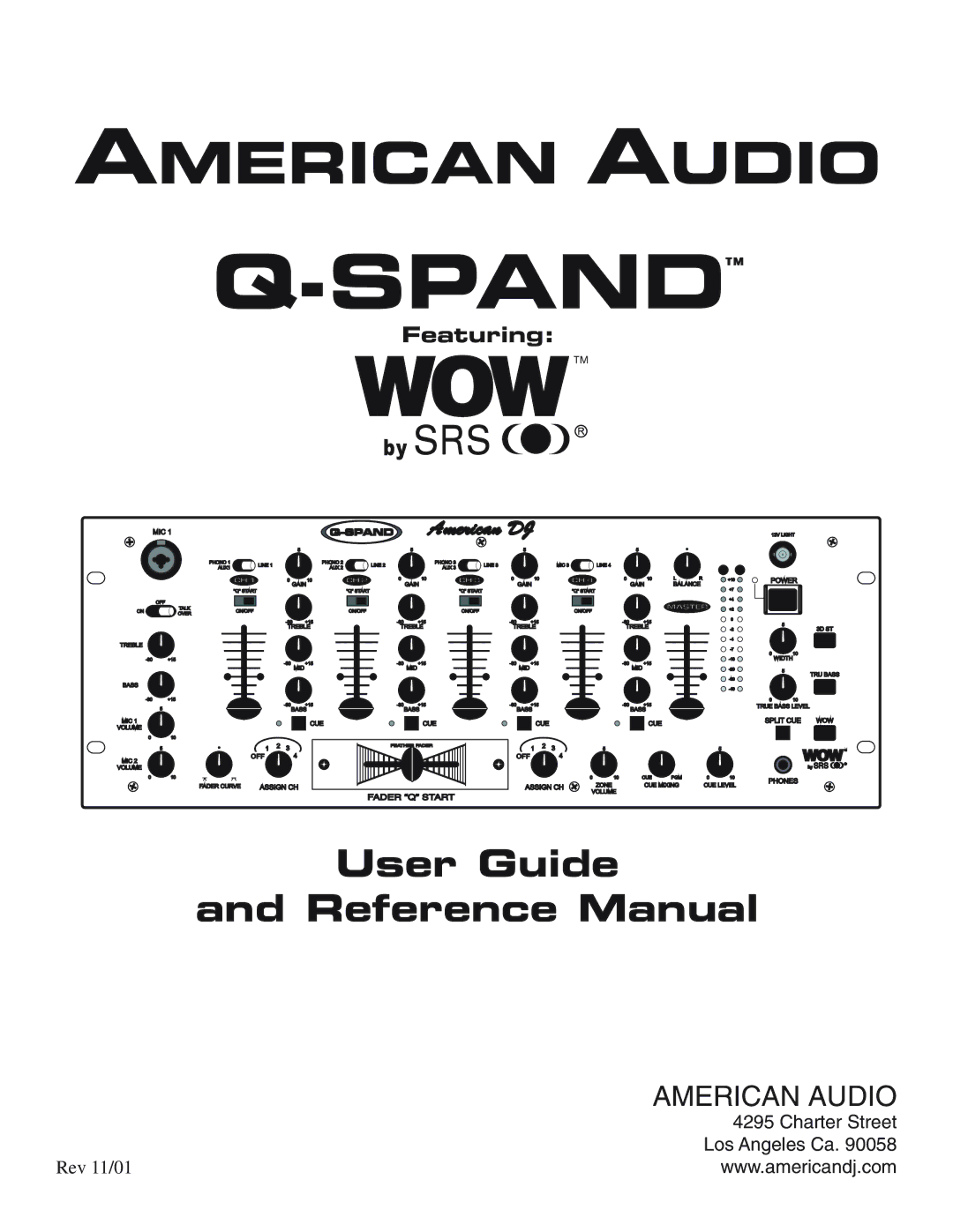 American Audio Q-SPAND manual Spand 