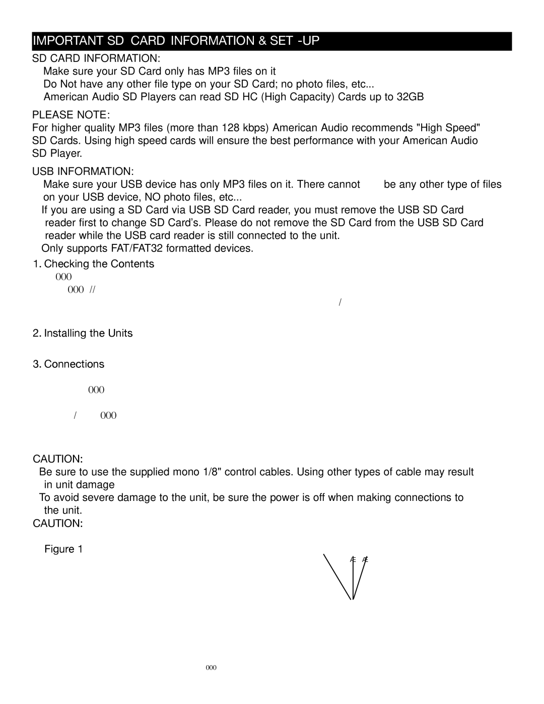 American Audio Radius 3000 manual Important Sd card information & Set-up, Checking the Contents, Installing the Units 