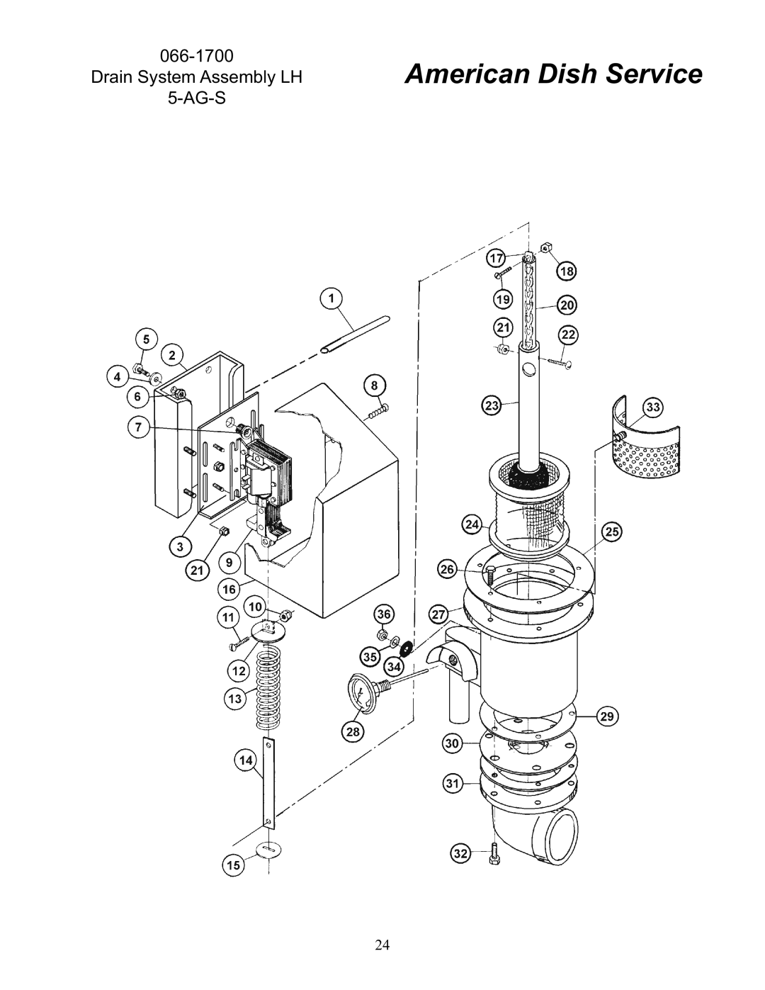 American Dish Service 5-AG-S manual American Dish Service 