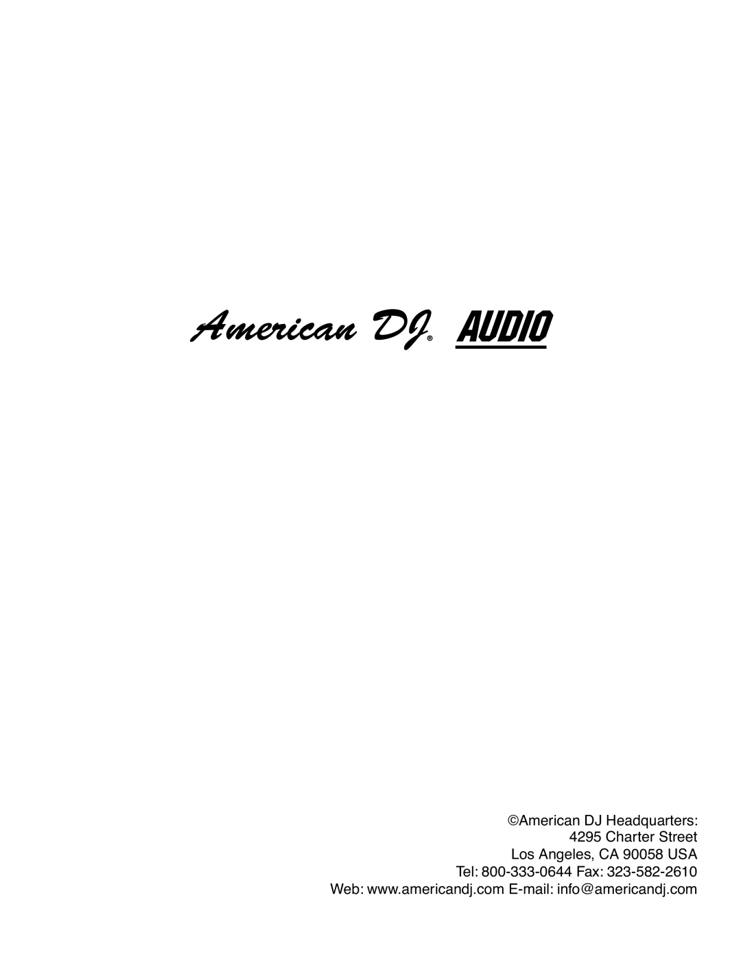 American DJ DCD-PRO200MKIII manual 