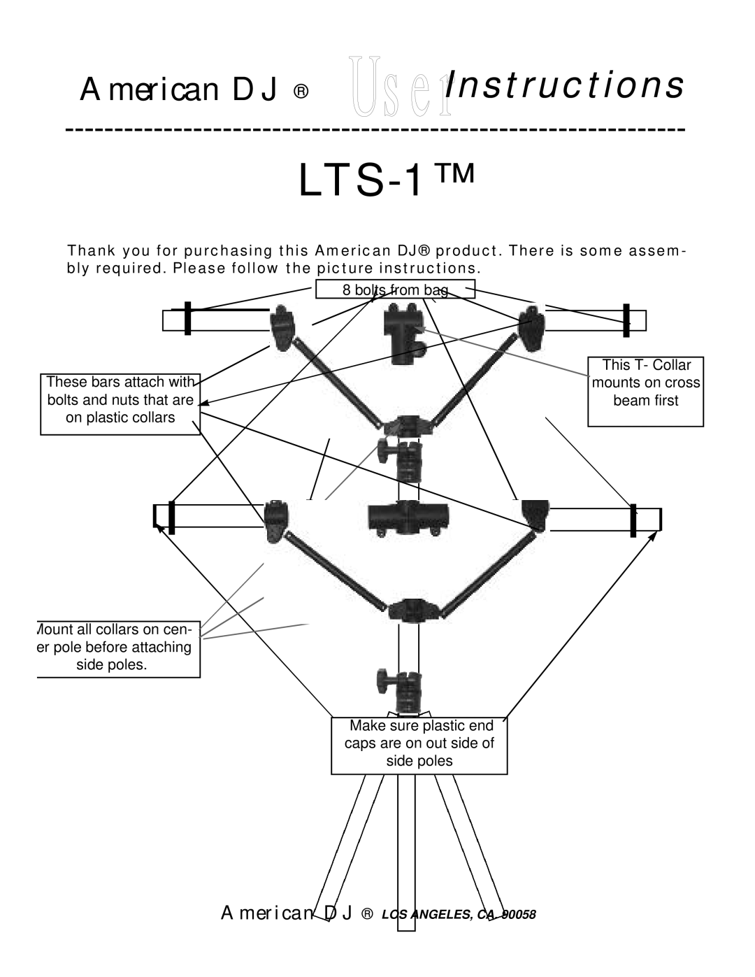 American DJ LTS-1 manual 