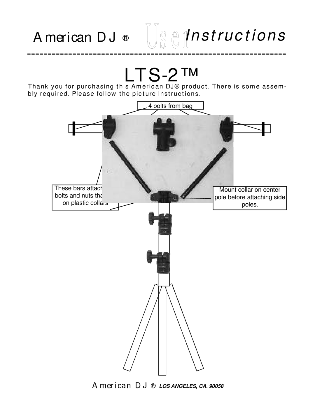 American DJ LTS-2 manual 