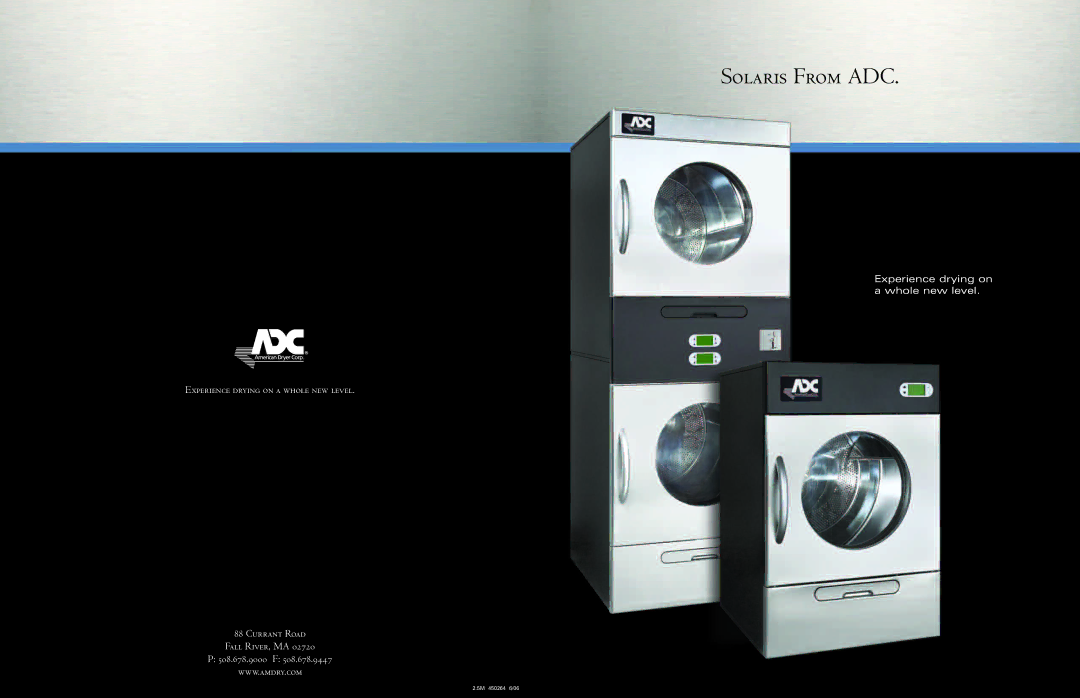 American Dryer Corp 75 lb manual Solaris From ADC 