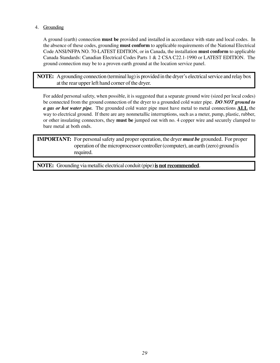 American Dryer Corp AD-115ES II installation manual 