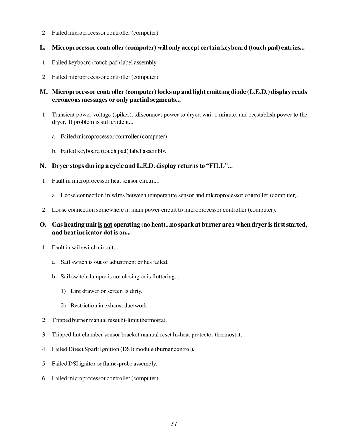 American Dryer Corp AD-115ES II installation manual Failed microprocessor controller computer 