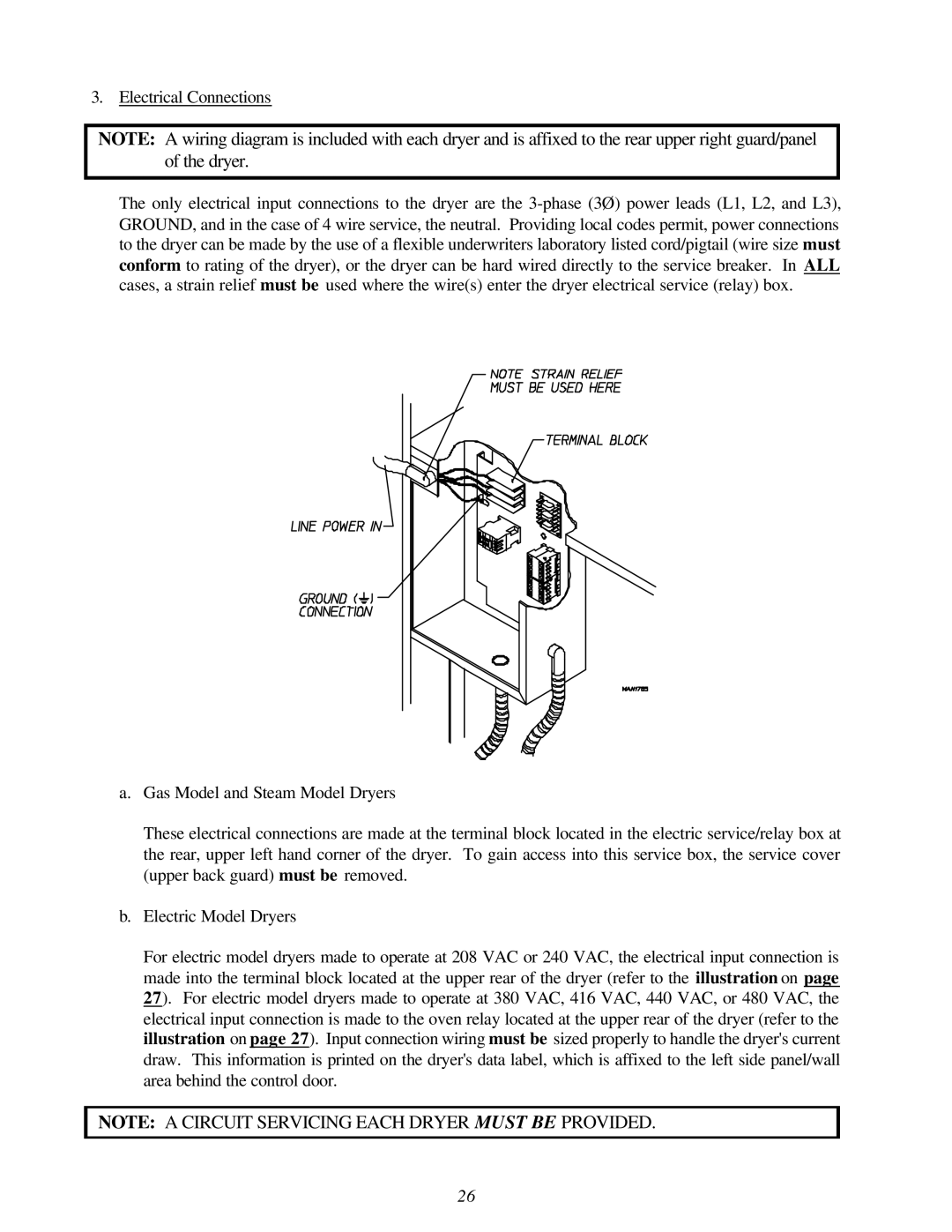 American Dryer Corp AD-120ES II installation manual 