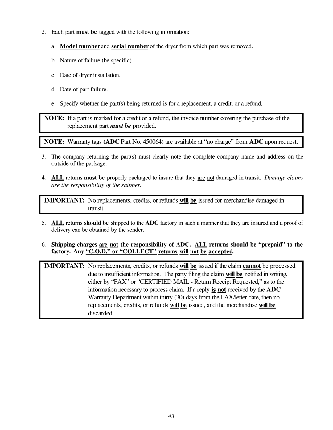 American Dryer Corp AD-120ES II installation manual 