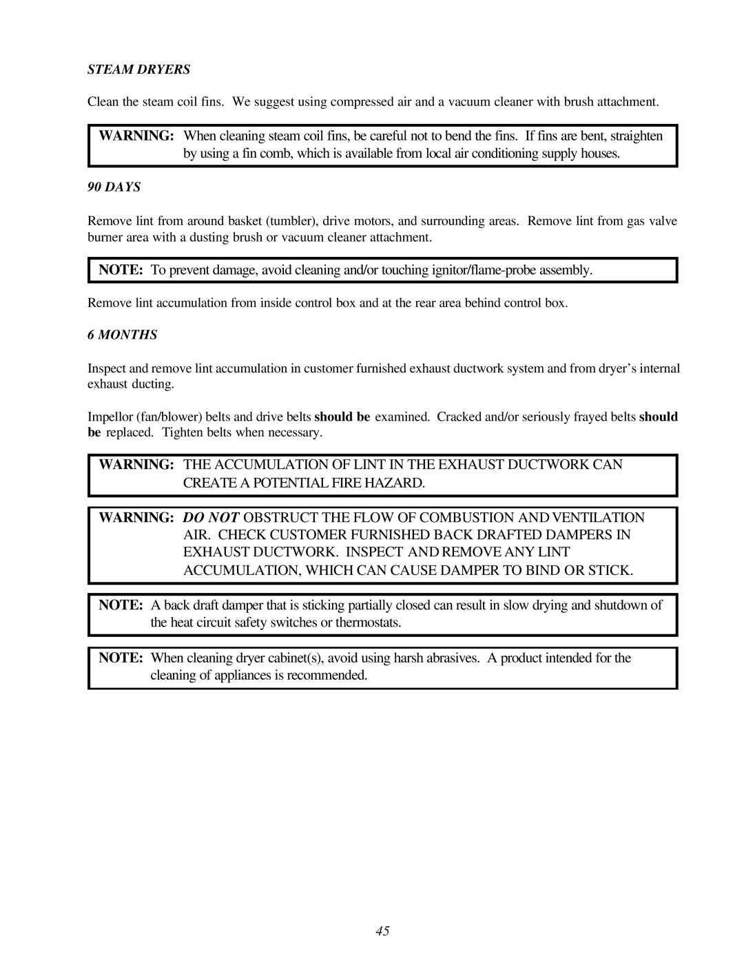 American Dryer Corp AD-120ES II installation manual Steam Dryers 