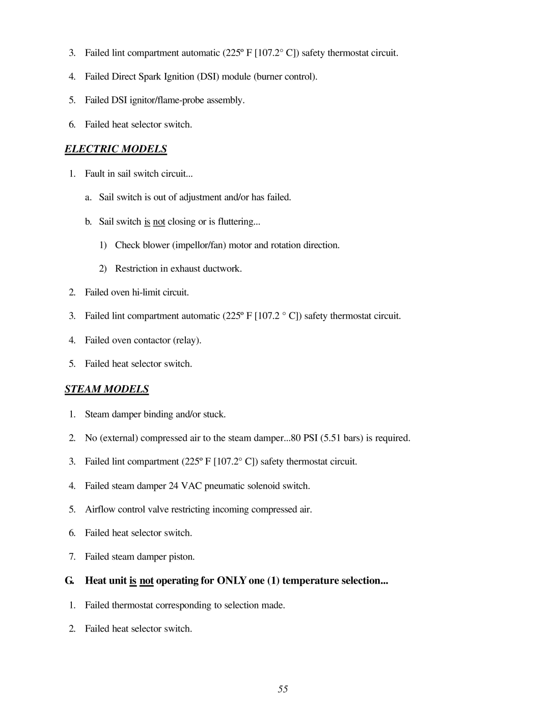 American Dryer Corp AD-120ES II installation manual Electric Models 