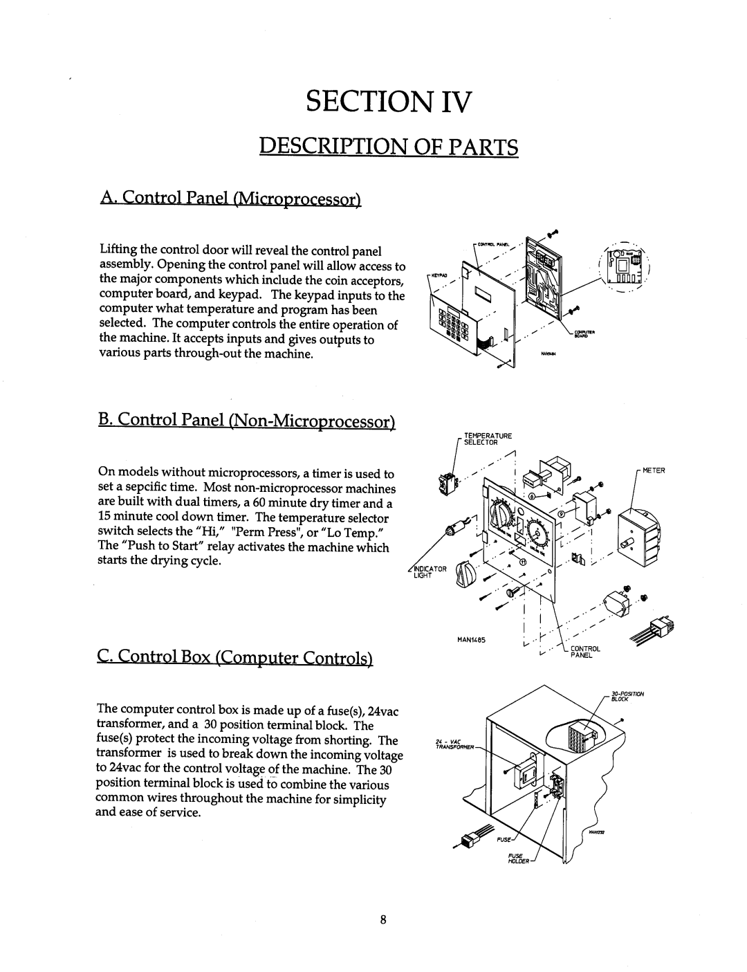 American Dryer Corp AD-15 thru AD-75 manual 