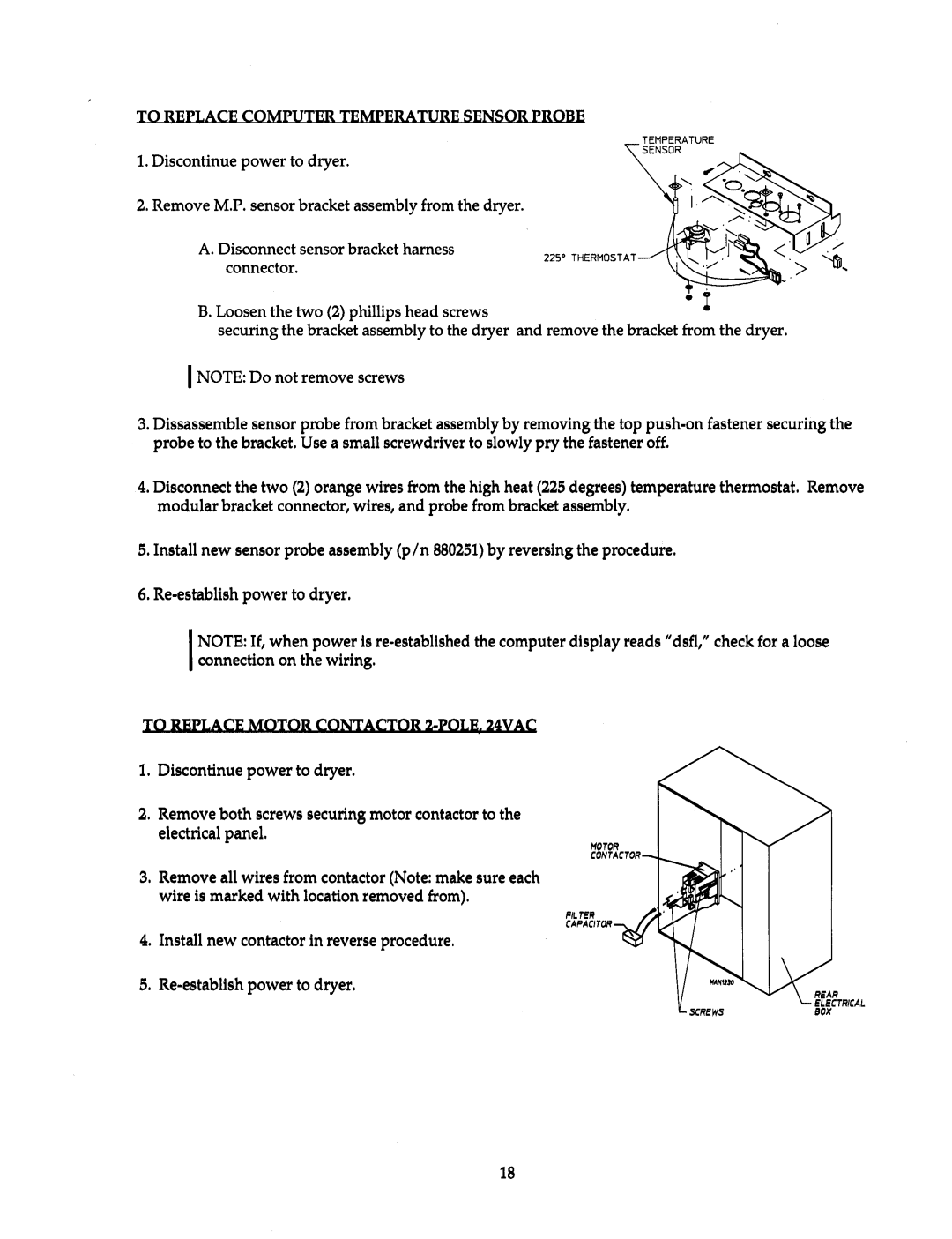 American Dryer Corp AD-15 thru AD-75 manual 