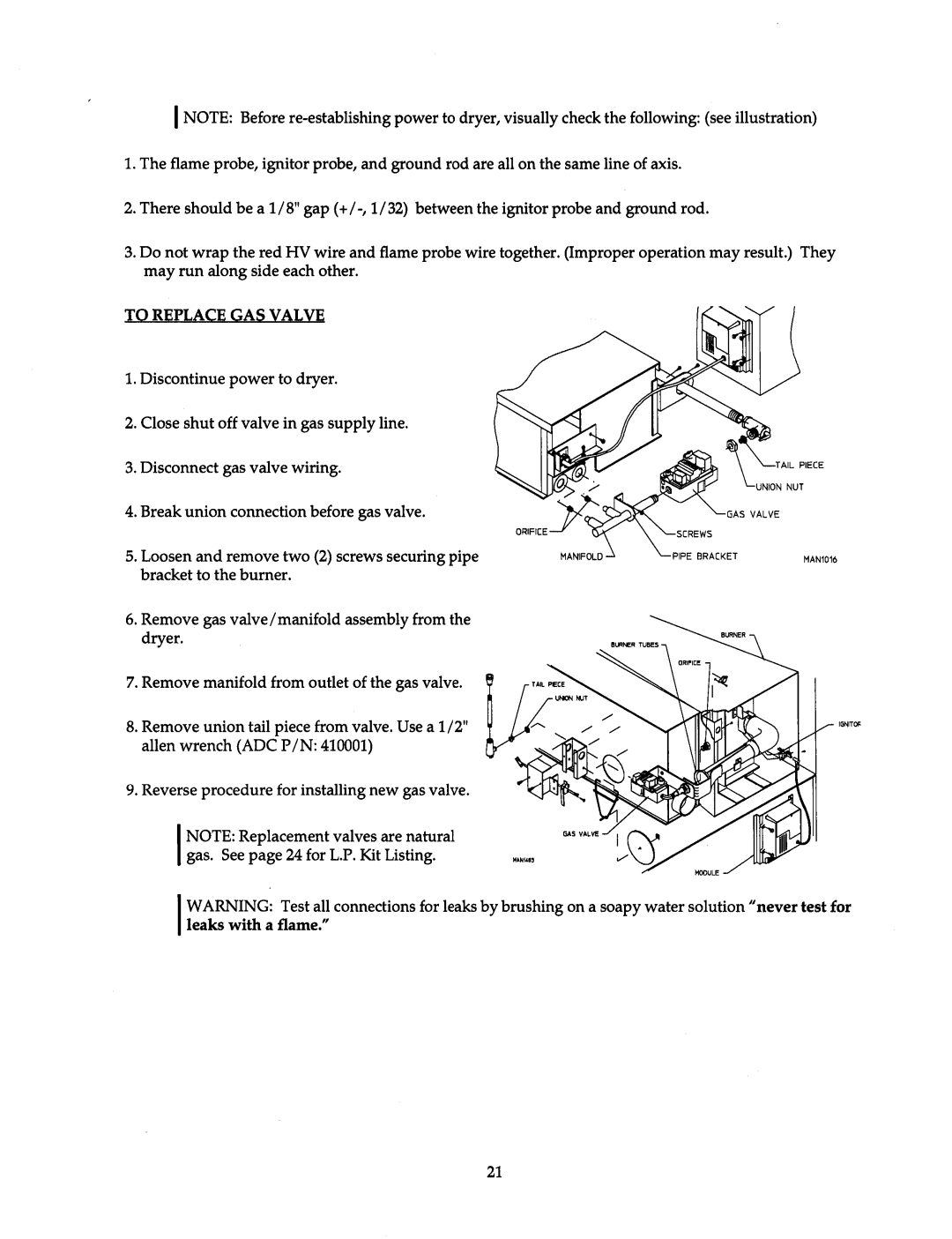 American Dryer Corp AD-15 thru AD-75 manual 