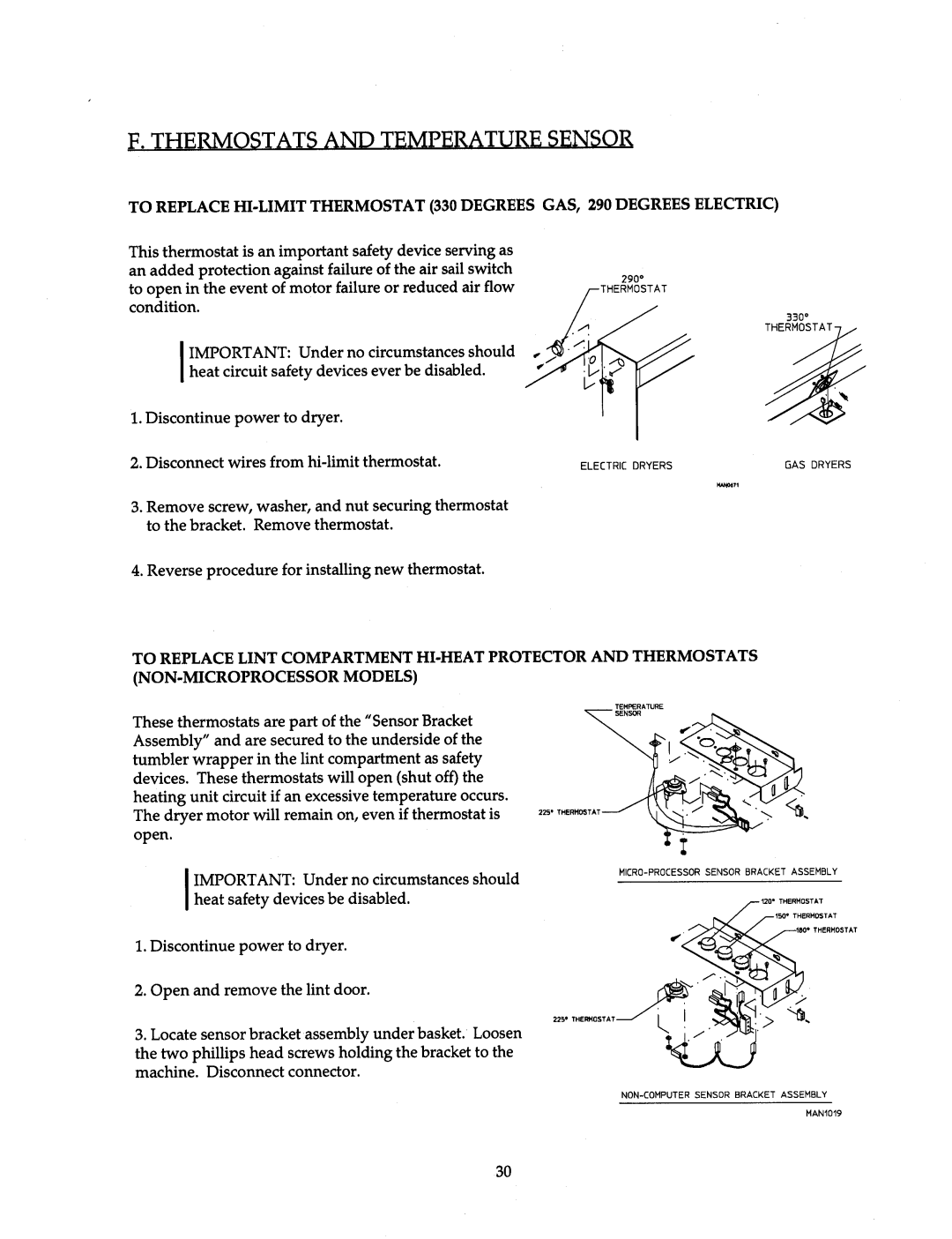 American Dryer Corp AD-15 thru AD-75 manual 